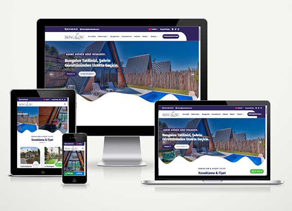 Bungalow Web Site Paketi Glamping Resort