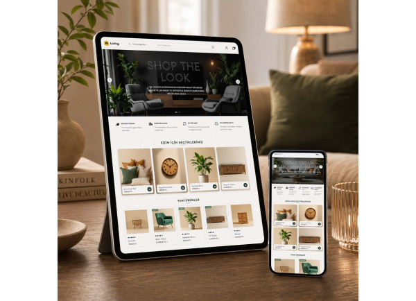 Premium Mobilya Mağaza Teması LIVING