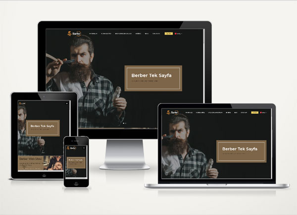 Berber Web Sitesi Onepage v4.0