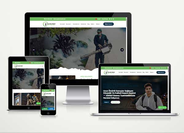 Haşere Böcek İlaçlama Firması Web Site Paketi Pest
