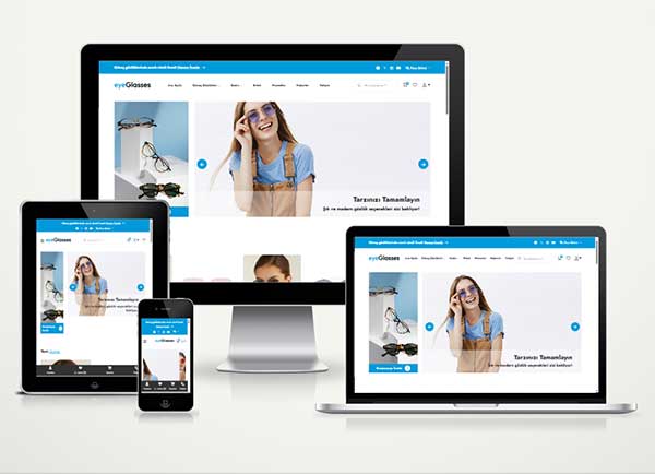 Gözlük ve Saat Satışı E-Ticaret Paketi EyeGlasses