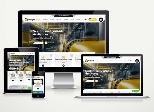 Sanayi ve Üretim Firmaları Web Paketi Induyst